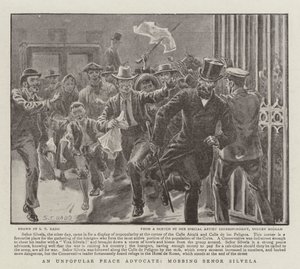Un Défenseur de la Paix Impopulaire, lynchage de Señor Silvela - S.T. Dadd